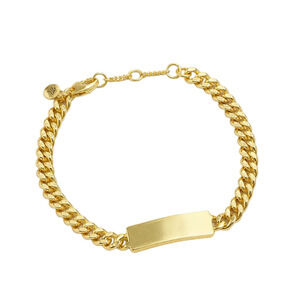 NWT Madewell Gold Chunky Bar Chain Bracelet